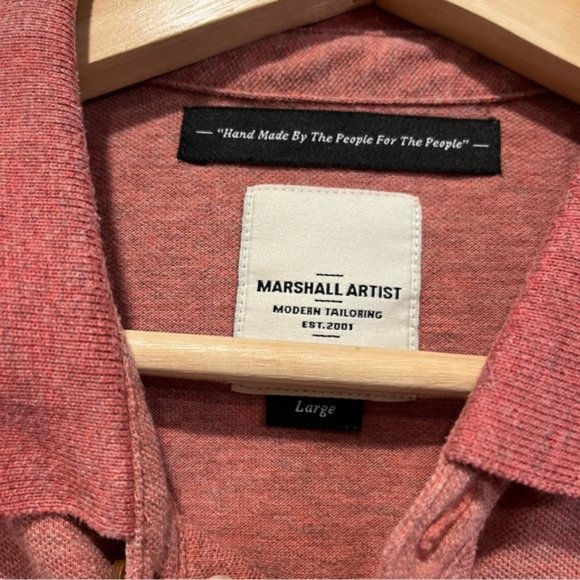 Marshall Artist Polo Shirt Men's Large Cotton Simms Sigal 100% Cotton - Picture 4 of 7